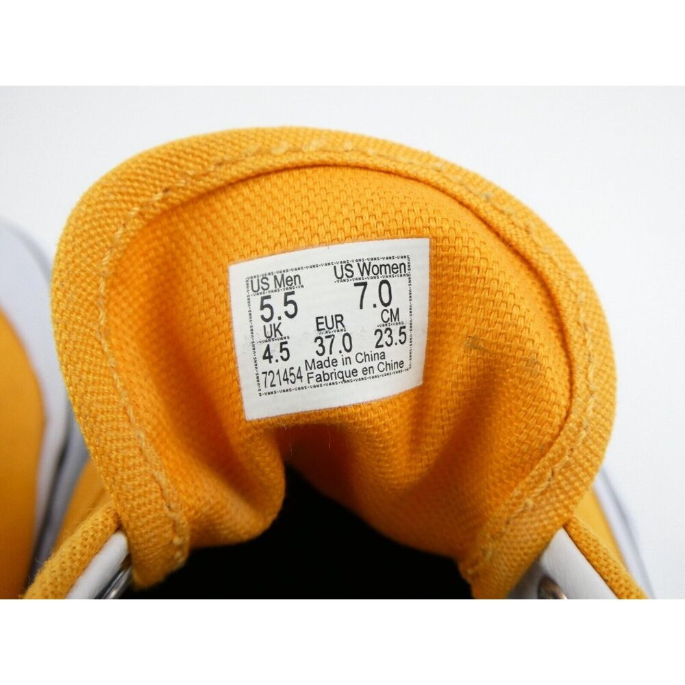 Vans Orange Sneakers Women's Size 7; Men's Size 5.5 - Picture 10 of 11